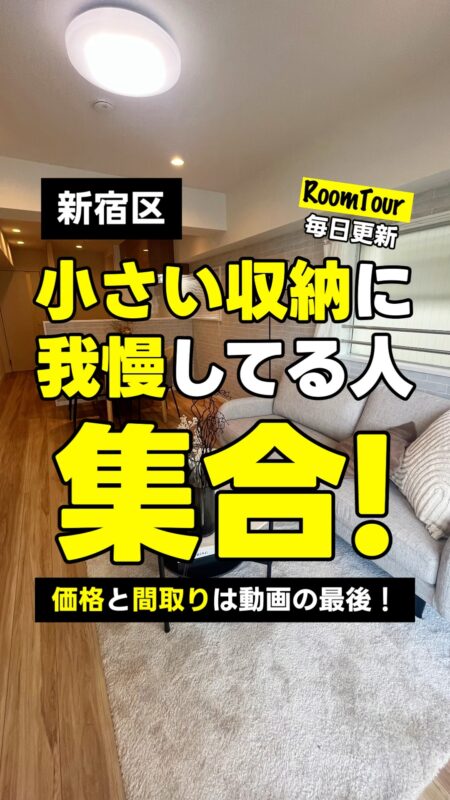 東中野 66.53㎡ 2SLDK 5,098万円（ヴィンテージマンション、大型収納部屋、南東角部屋）